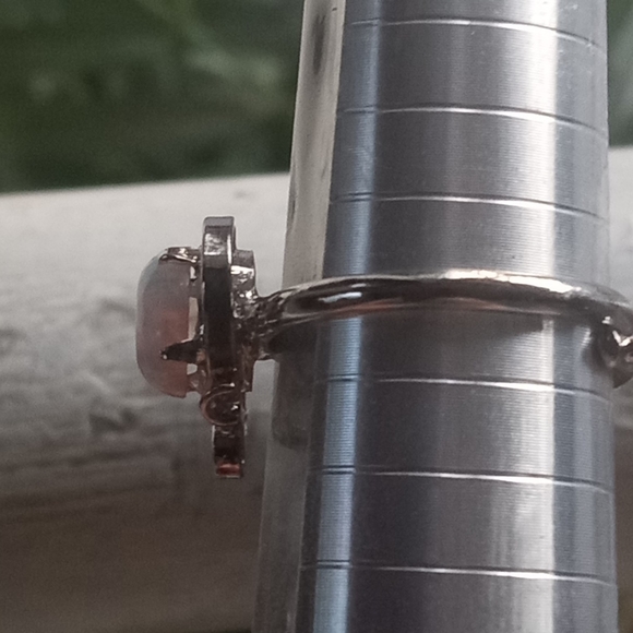 Opal Sterling Silver Adjustable Ring And Earrings Set - Picture 4 of 12